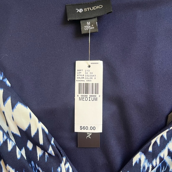 NWT Abstract Print Pullover Belted Dress Leggings Year Around Super Comfy Dress - Picture 9 of 10